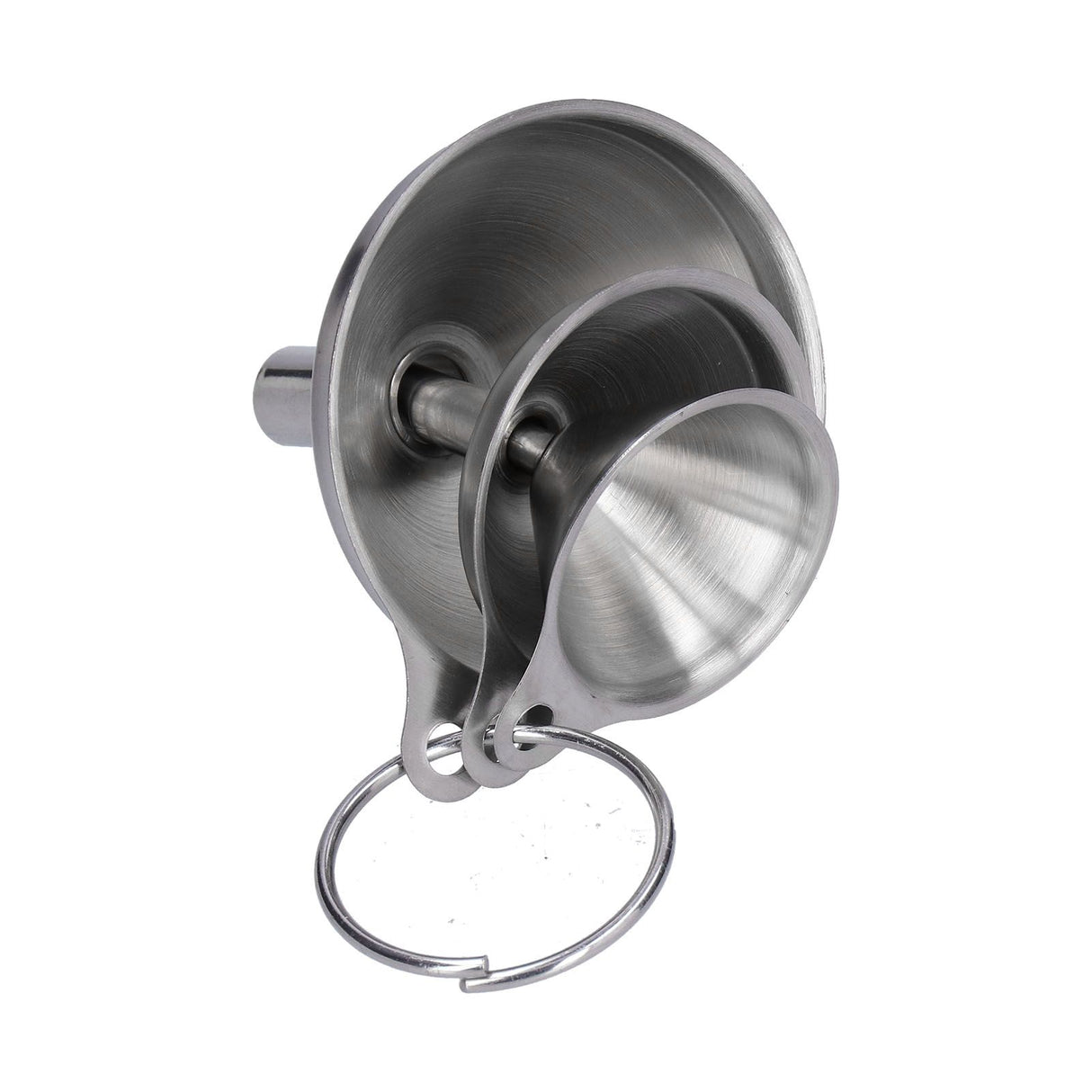 3Pcs Stainless Steel Funnel Filling Bottles Funnel Oil Leaking Separatory Funnel Integrated Liquid Dispenser with Circle