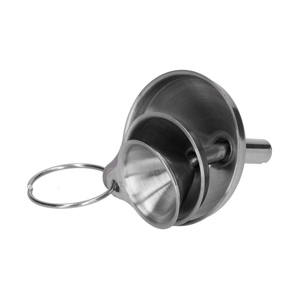 3Pcs Stainless Steel Funnel Filling Bottles Funnel Oil Leaking Separatory Funnel Integrated Liquid Dispenser with Circle