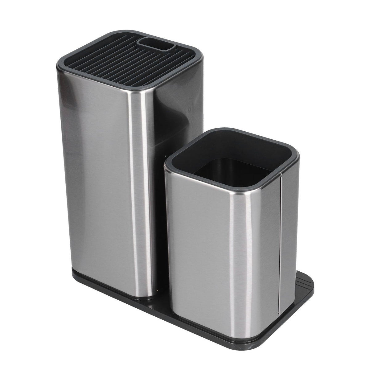 2 in 1 Knife Holder with Cutting Board Organizer Stainless Steel Kitchen Storage Accessory