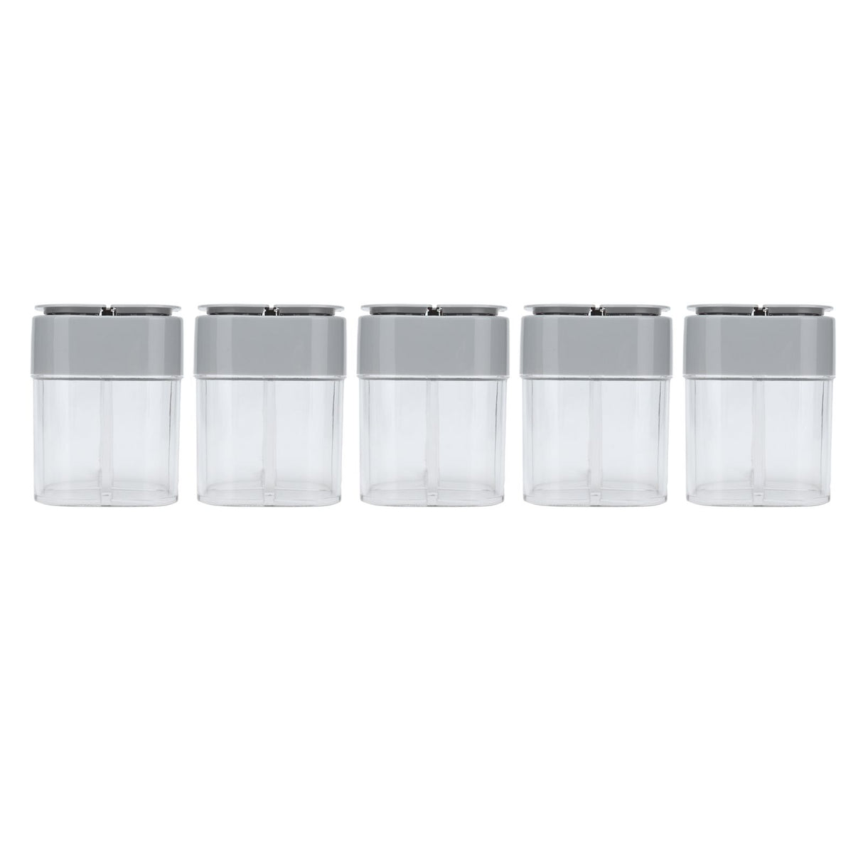 5pcs 4 in 1 Spice Container Seasoning Spice Shaker with Sealed Lid for Home Restaurant Kitchen