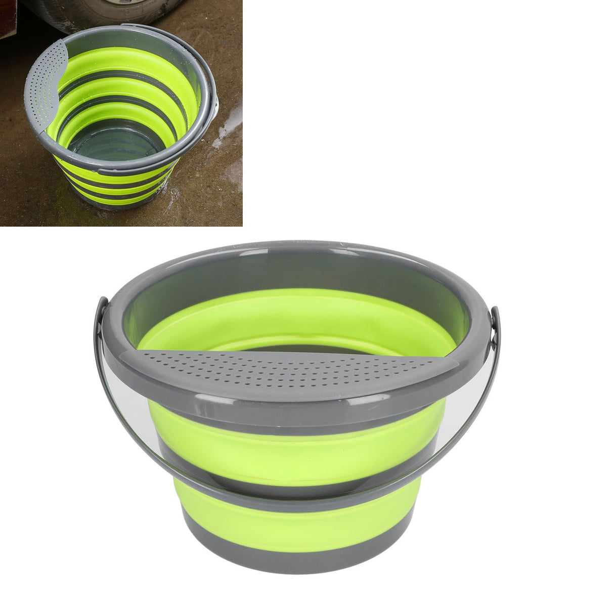 Collapsible Bucket 5L Large Capacity Multifunctional Nontoxic Ordorless Eco Friendly Folding Bucket