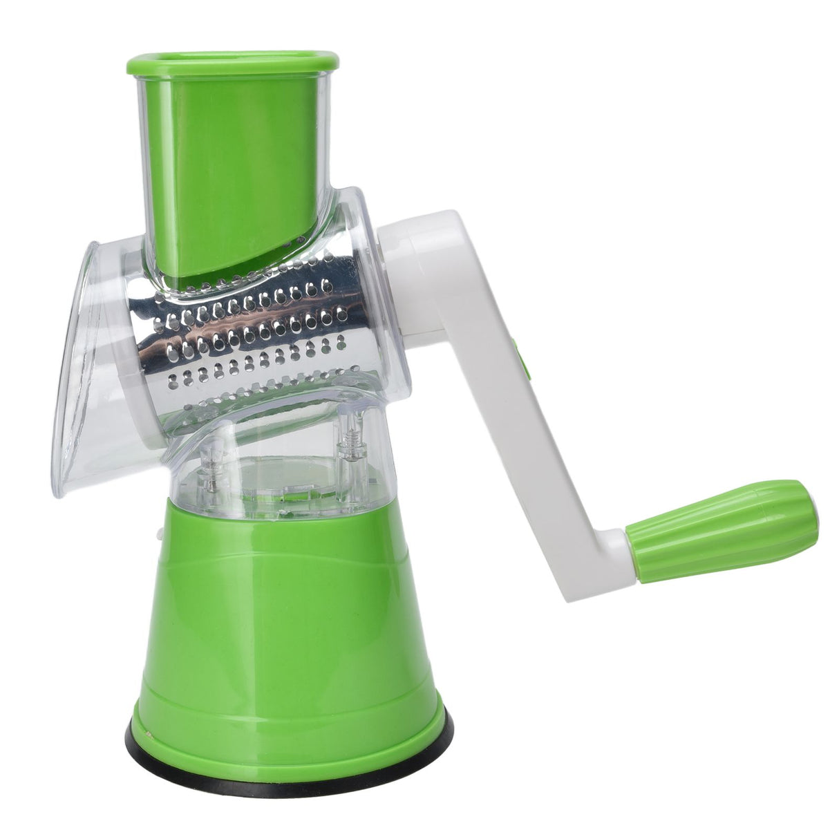 Cheese Grater Multifunctional Handheld Cheese Shredder with Grinding Cutting Slicing Knife Barrel for Fruits Potatoes