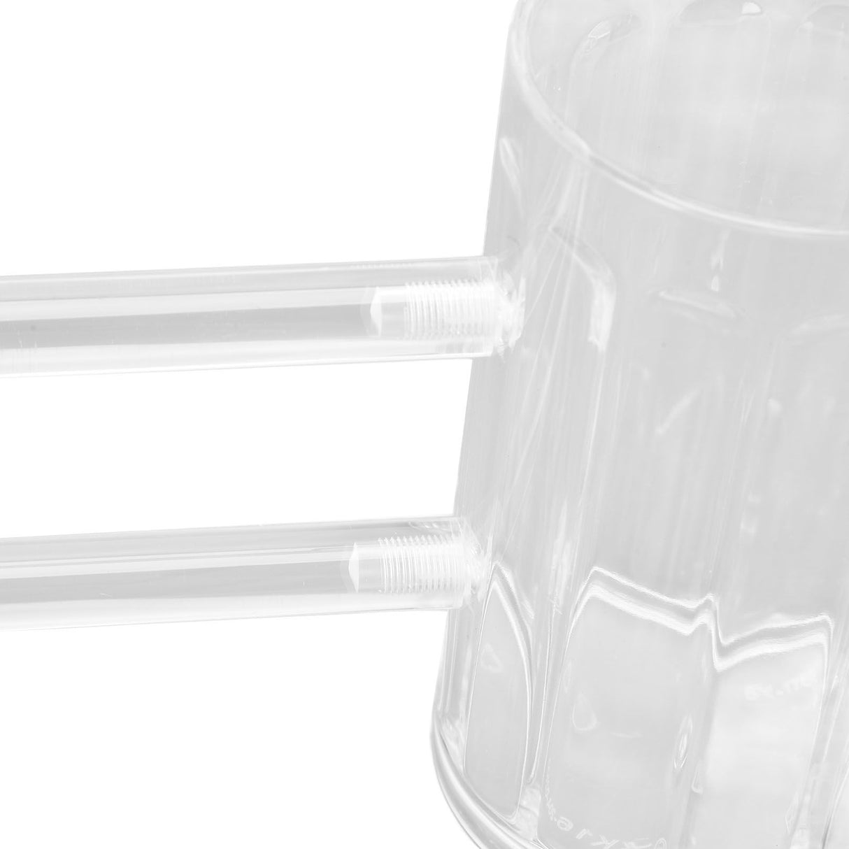 Beer Mug Siamese Anti Drop Exquisite Ergonomics Handle Glass Beer Stein with Connection Tubes for KTV Bar Home Parties