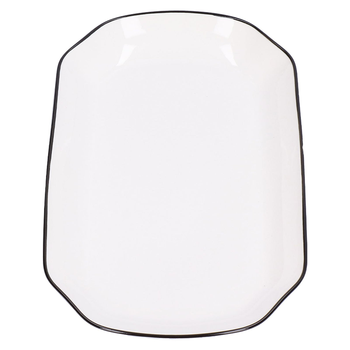 12in Dinner Plate Dish 550ml White Ceramic Noodle Soup Fish Plate Kitchen Tableware for Restaurant