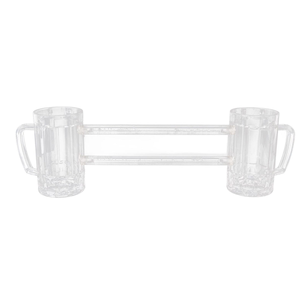430ml Beer Mug Double Conjoined Beer Glass Drop Resistant Acrylic Beer Cup Bar KTV Beer Glass