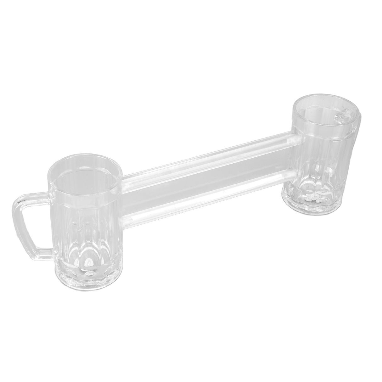 430ml Beer Mug Double Conjoined Beer Glass Drop Resistant Acrylic Beer Cup Bar KTV Beer Glass