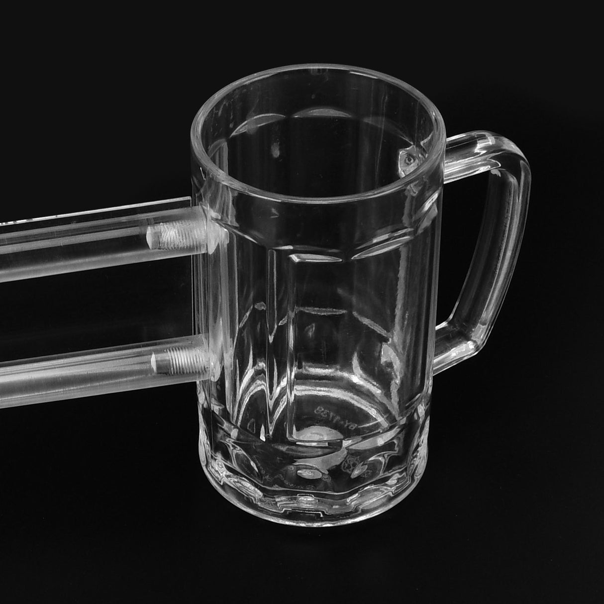 430ml Beer Mug Double Conjoined Beer Glass Drop Resistant Acrylic Beer Cup Bar KTV Beer Glass