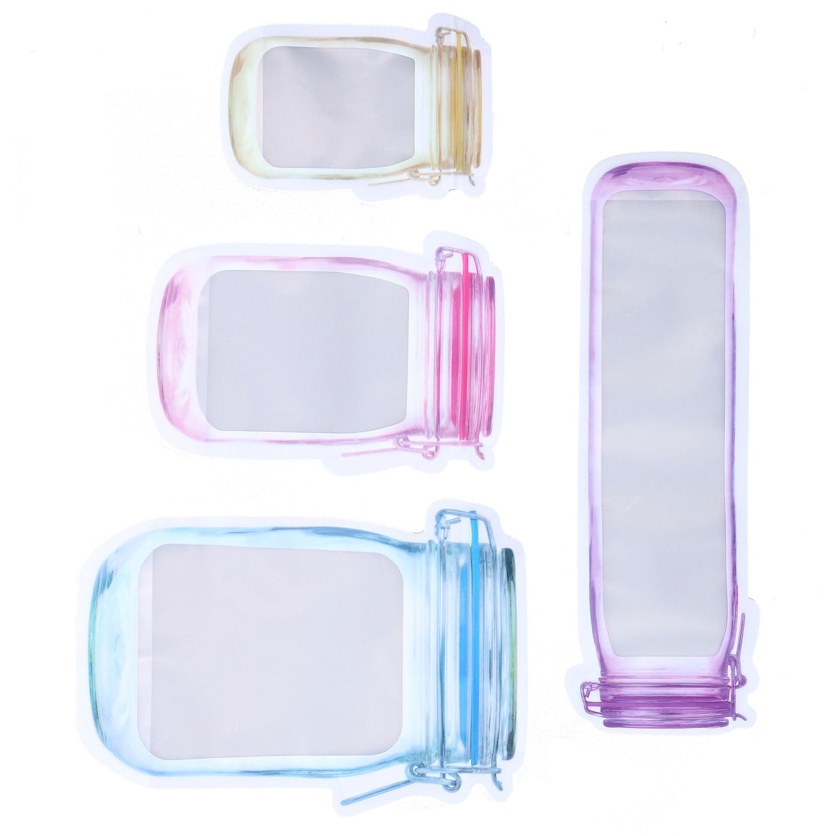 40Pcs Reusable Food Storage Bags Good Leakproofness Large Capacity Zipper Design Portable Snack Packaging Bag for Home
