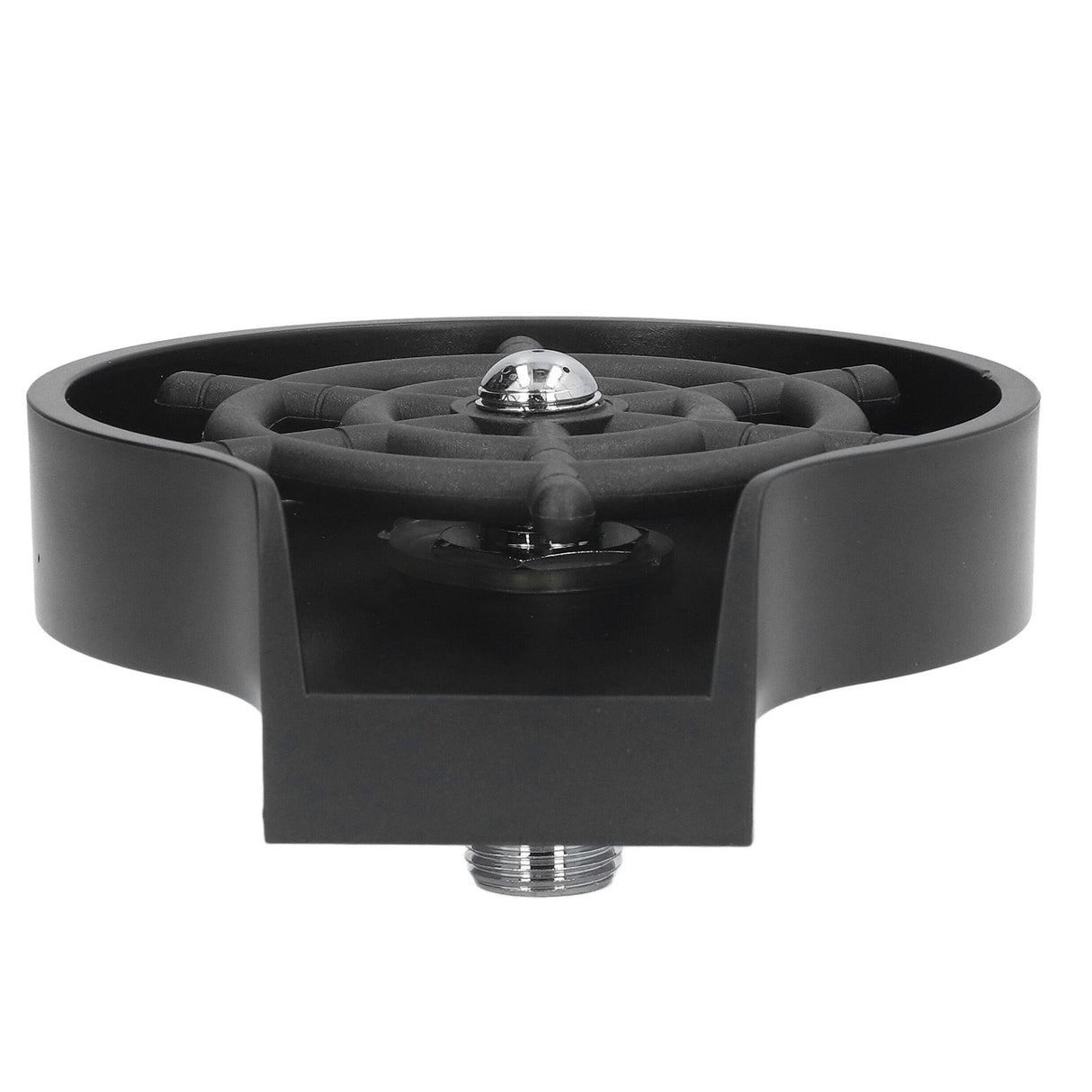 Automatic Cup Washer Black Stainless Steel Cleanfree Fashionable Pitcher Rinser for Commercial and Domestic Bars