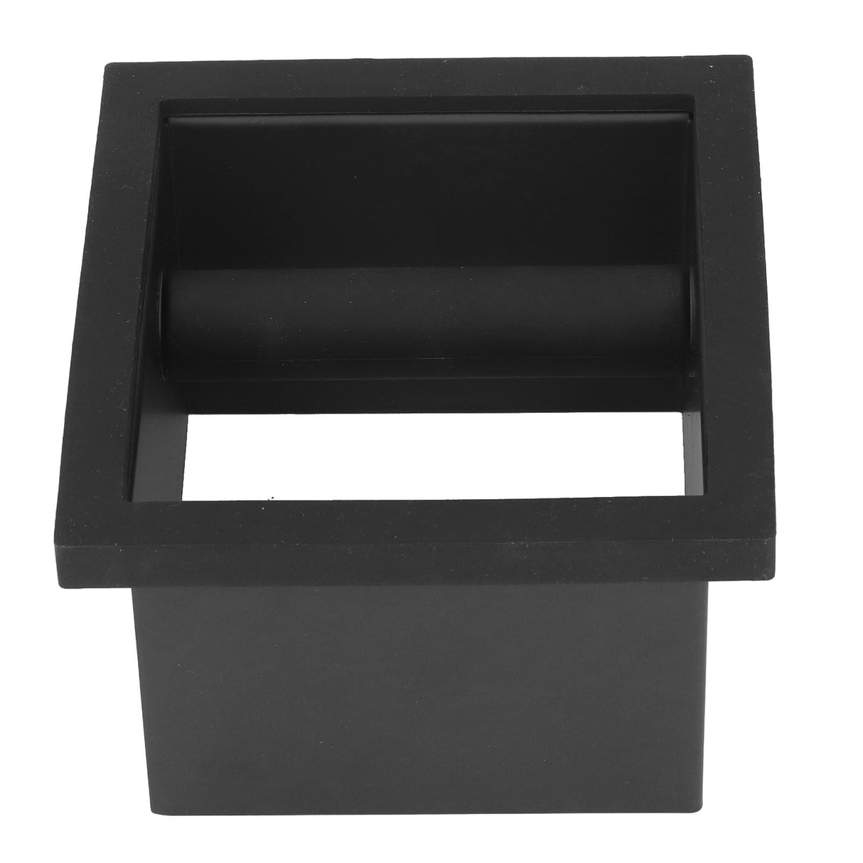 Coffee Knock Box Grounds Disposal Bin Bottomless Embedded Flat Mouth Stainless Steel