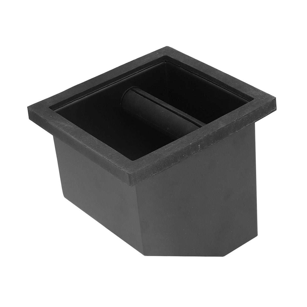Coffee Knock Box Grounds Disposal Bin Bottomless Embedded Oblique Mouth Stainless Steel