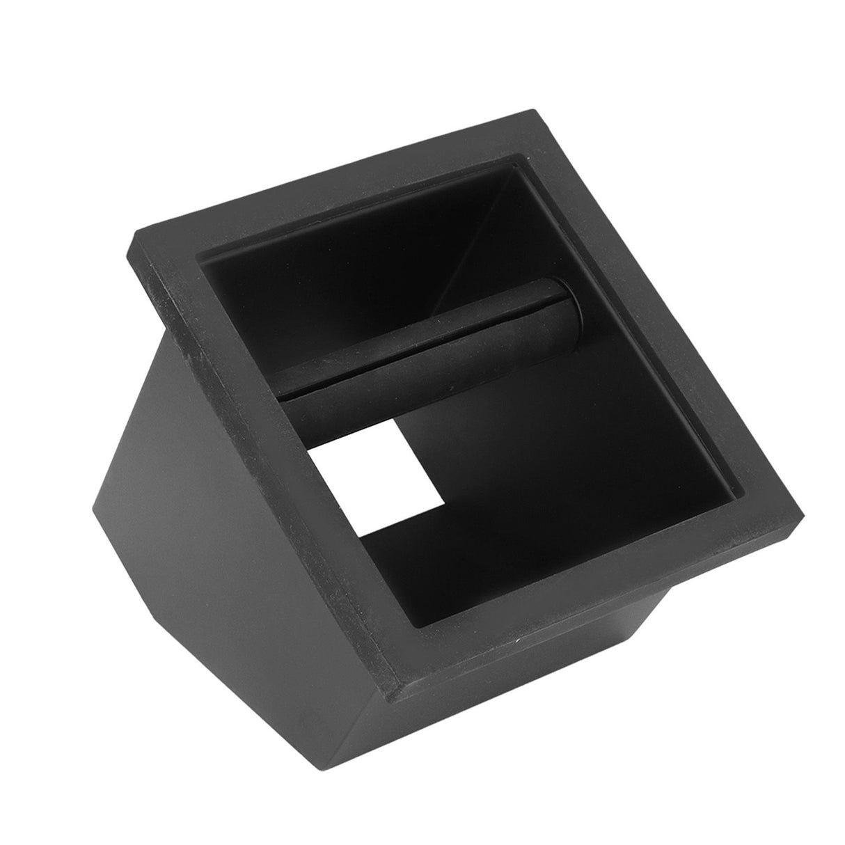 Coffee Knock Box Grounds Disposal Bin Bottomless Embedded Oblique Mouth Stainless Steel