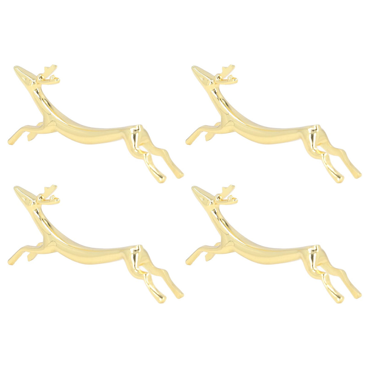 4Pcs Chopstick Rest Smoother Surfaces Reusable Cute Animal Design Gold Chopstick Rest for Home Restaurant PartyDeer