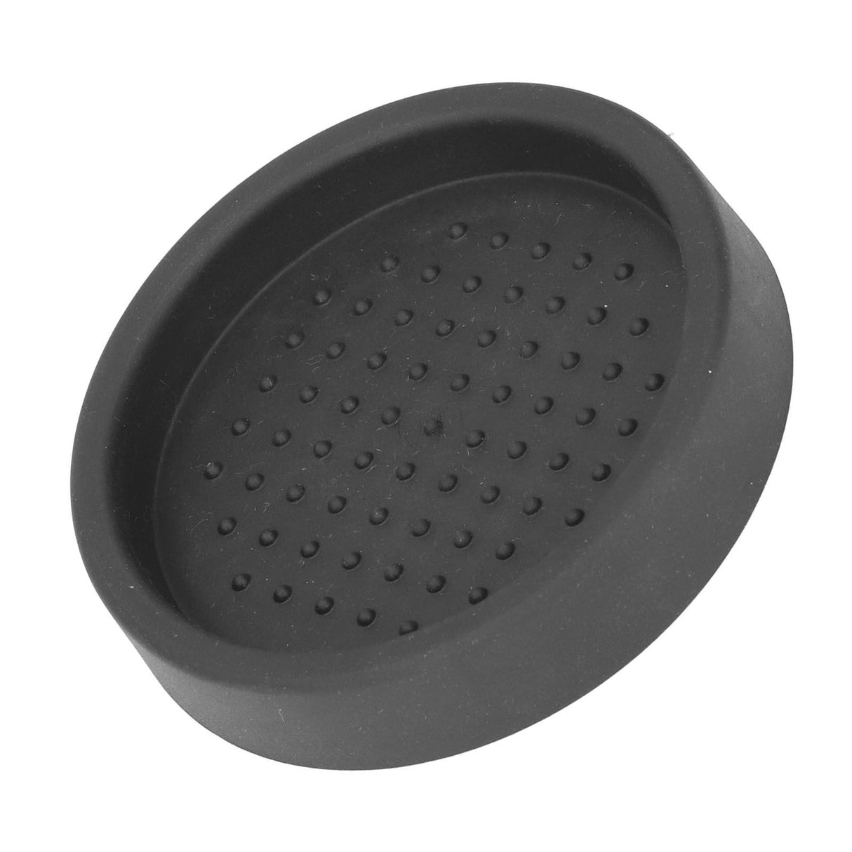 Coffee Tamper Mat Good Protection Compact Anti Slip Round Coffee Powder Pad for Cafe HouseholdBlack
