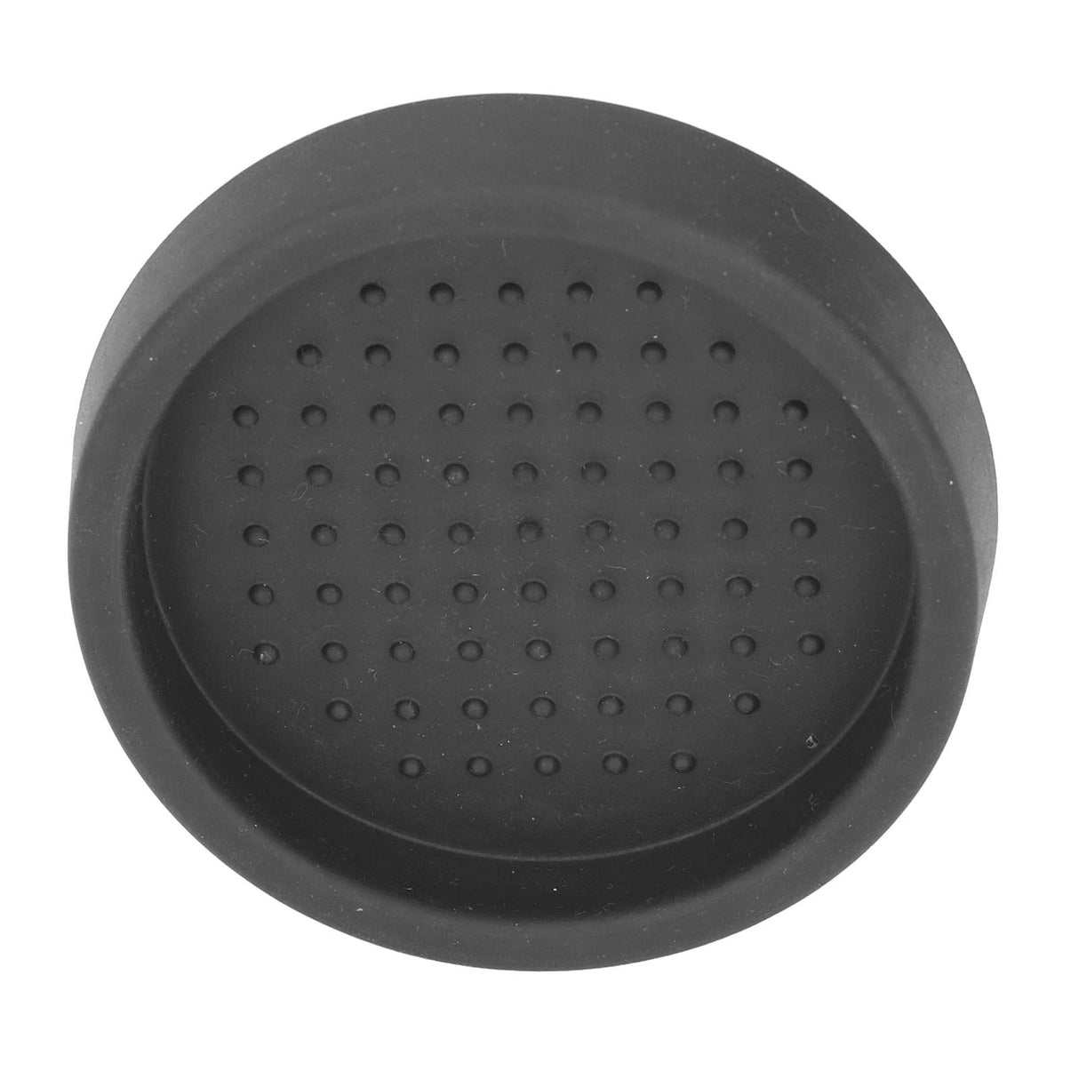 Coffee Tamper Mat Good Protection Compact Anti Slip Round Coffee Powder Pad for Cafe HouseholdBlack