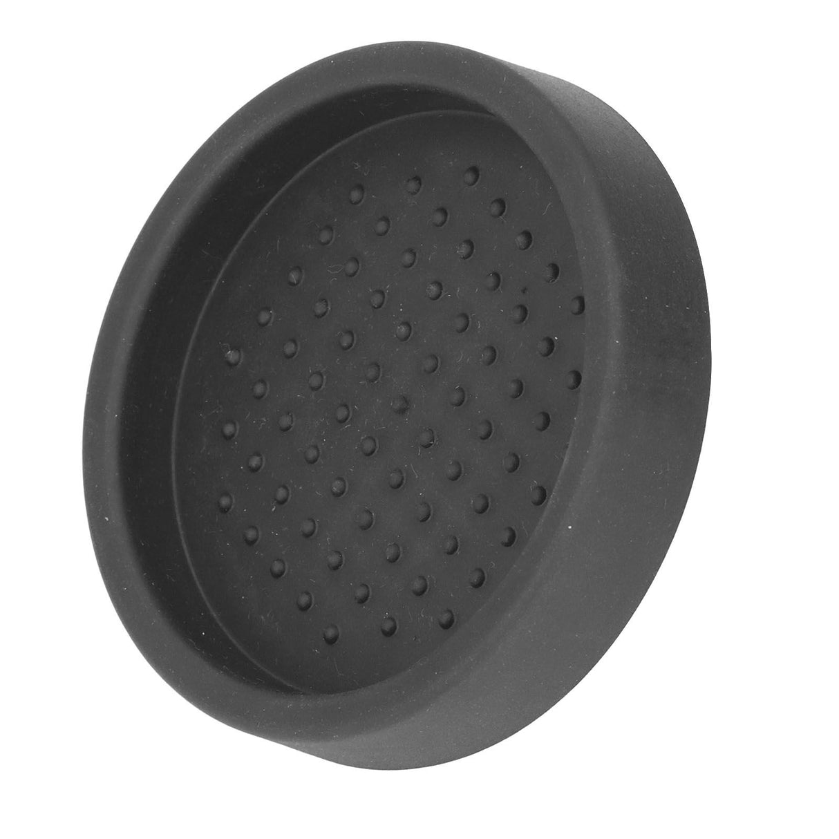 Coffee Tamper Mat Good Protection Compact Anti Slip Round Coffee Powder Pad for Cafe HouseholdBlack