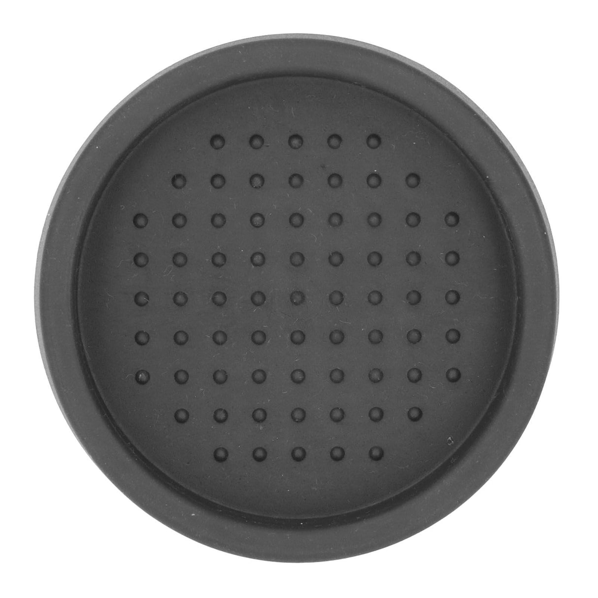 Coffee Tamper Mat Good Protection Compact Anti Slip Round Coffee Powder Pad for Cafe HouseholdBlack