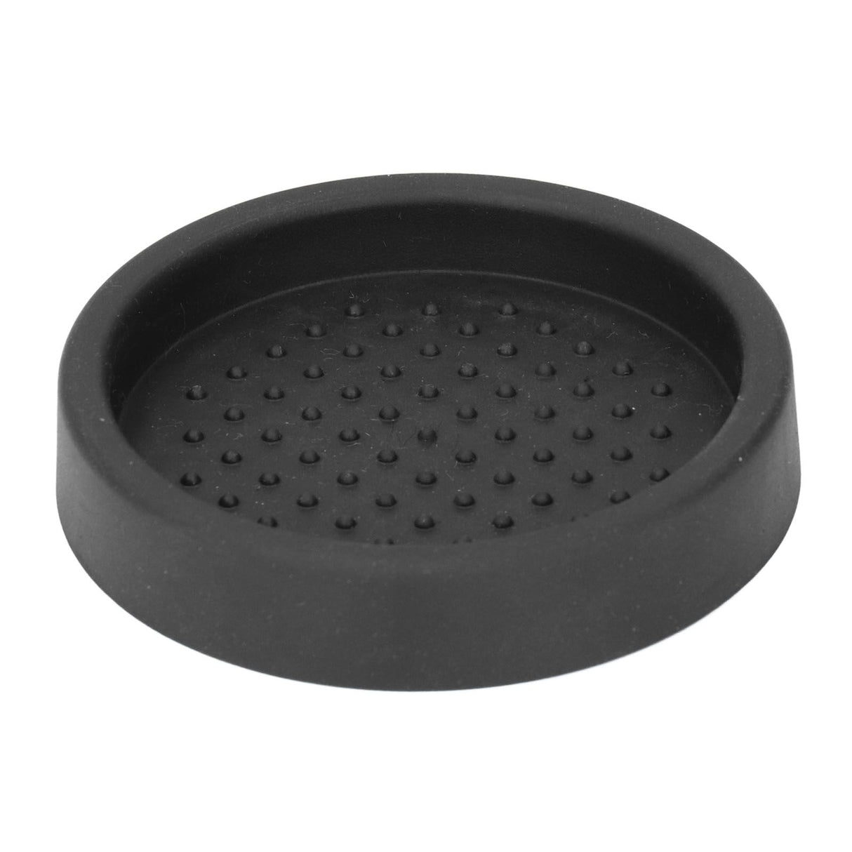 Coffee Tamper Mat Good Protection Compact Anti Slip Round Coffee Powder Pad for Cafe HouseholdBlack