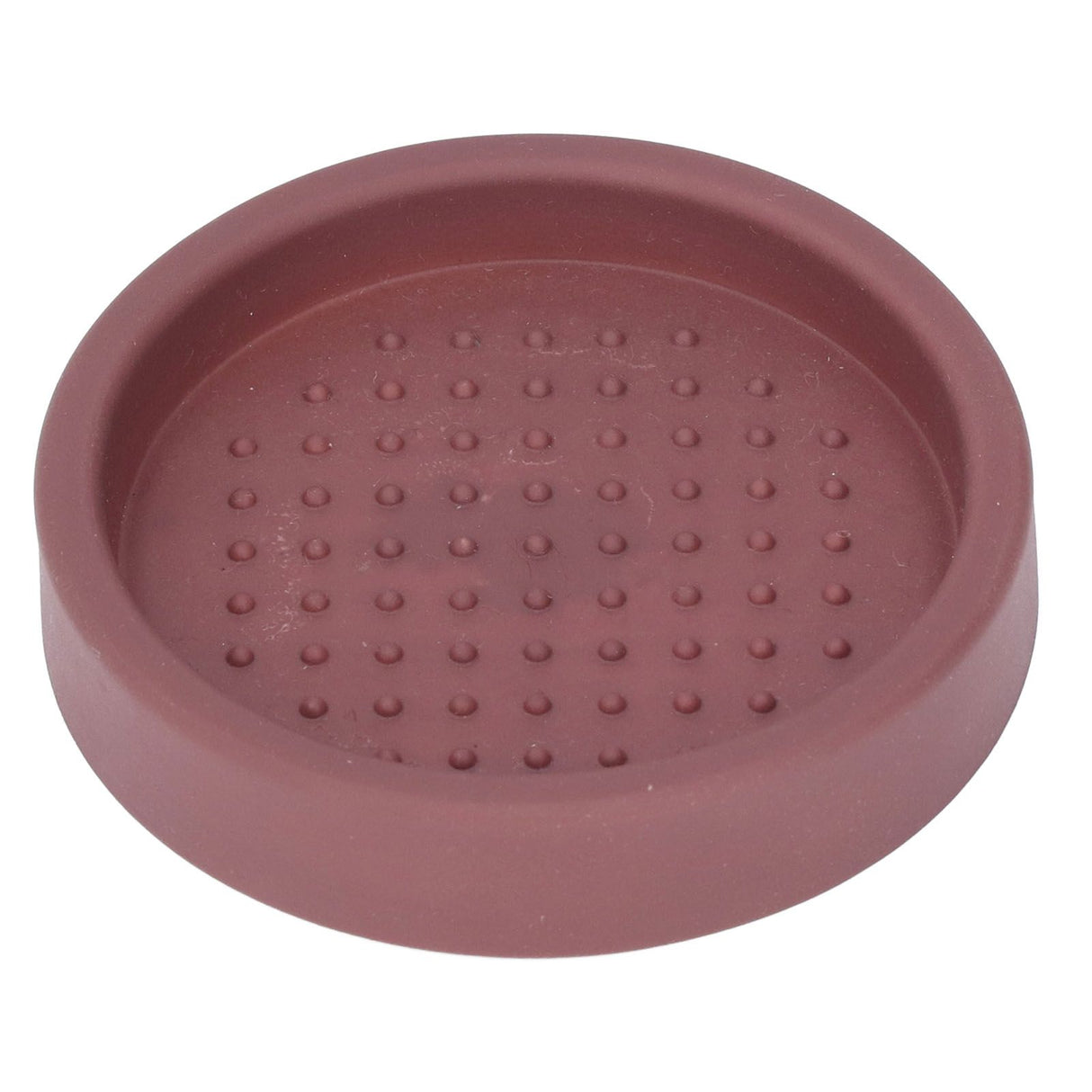 Coffee Tamper Mat Good Protection Compact Anti Slip Round Coffee Powder Pad for Cafe HouseholdBrown