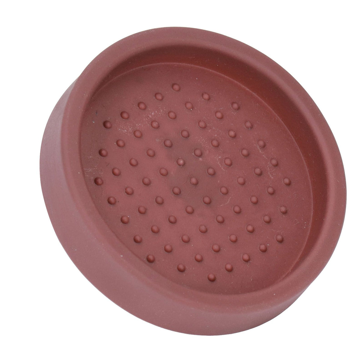 Coffee Tamper Mat Good Protection Compact Anti Slip Round Coffee Powder Pad for Cafe HouseholdBrown
