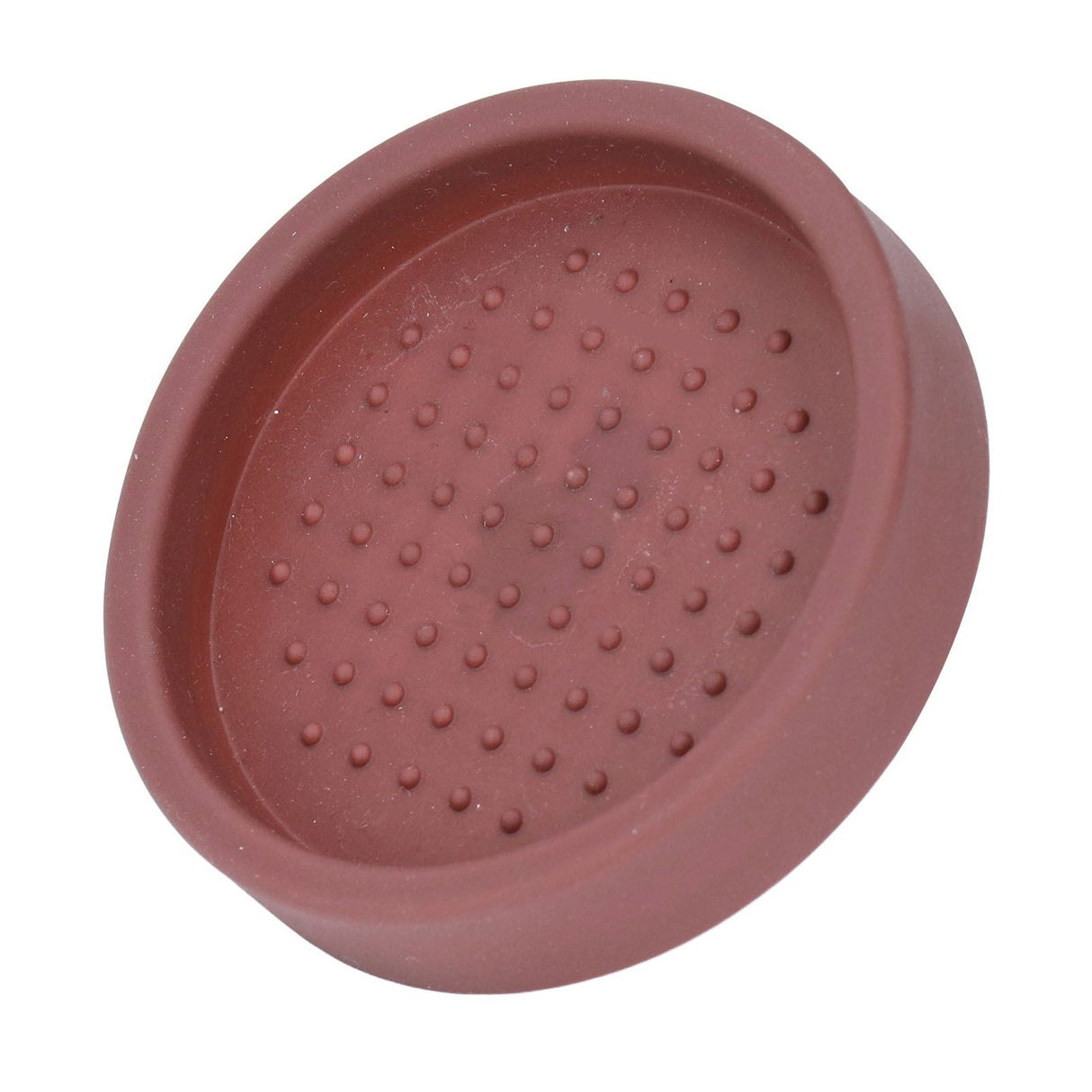 Coffee Tamper Mat Good Protection Compact Anti Slip Round Coffee Powder Pad for Cafe HouseholdBrown