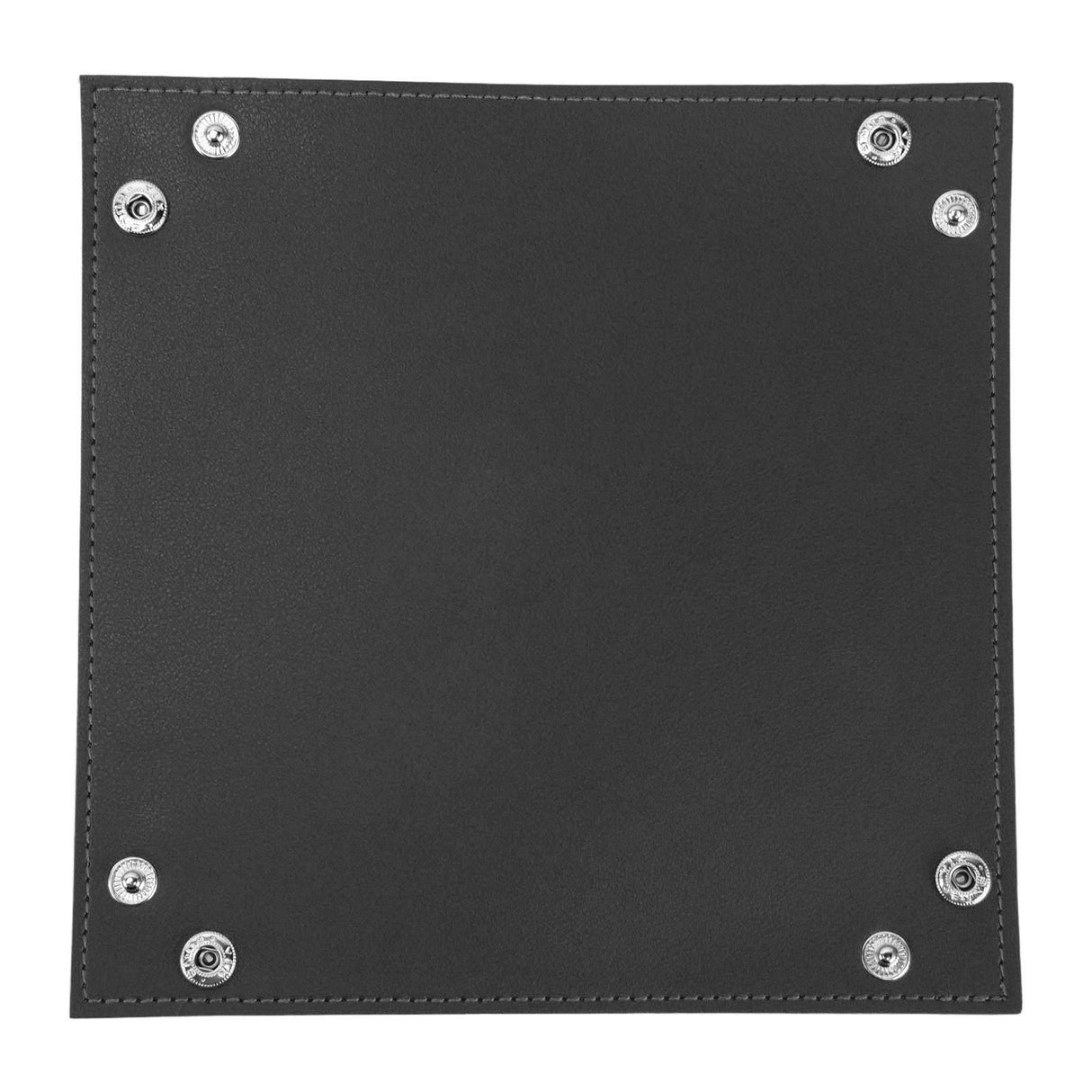 Leather Tray Fashionable Design Artificial Leather Durable Wide Application Mens Valet Tray for Jewelry Watch Key PhoneBlack