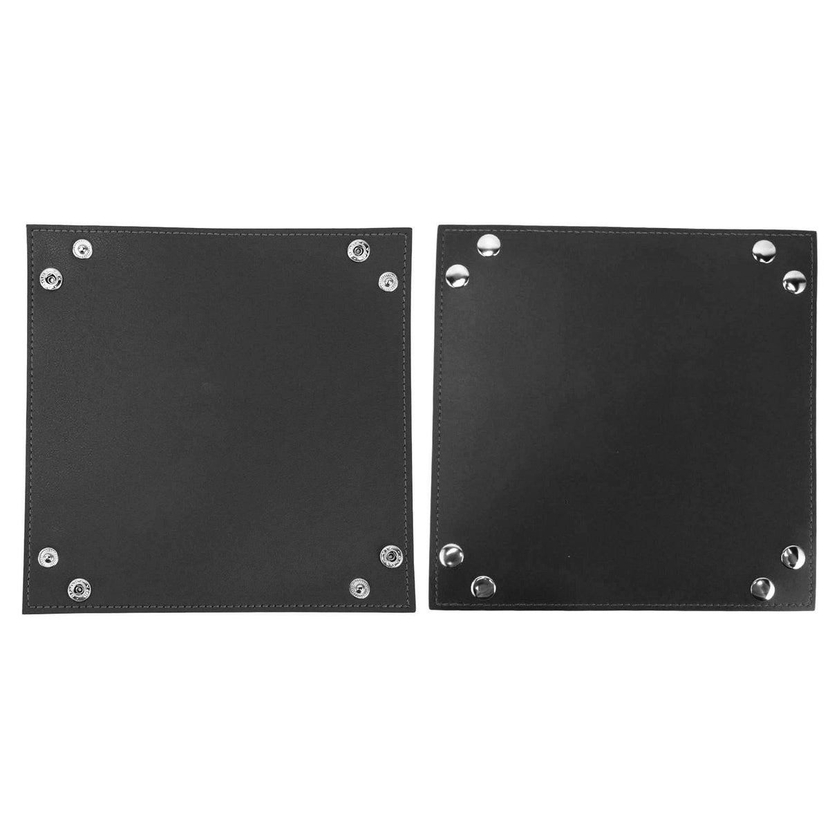 Leather Tray Fashionable Design Artificial Leather Durable Wide Application Mens Valet Tray for Jewelry Watch Key PhoneBlack