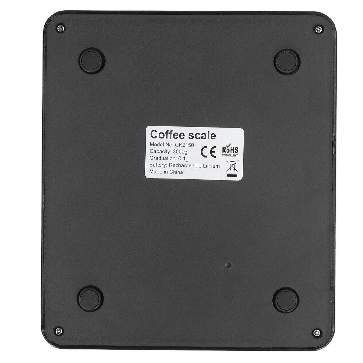 Electronic Coffee Scale Rechargeable High Temperature Resistance 3KG Kitchen Scale for Home