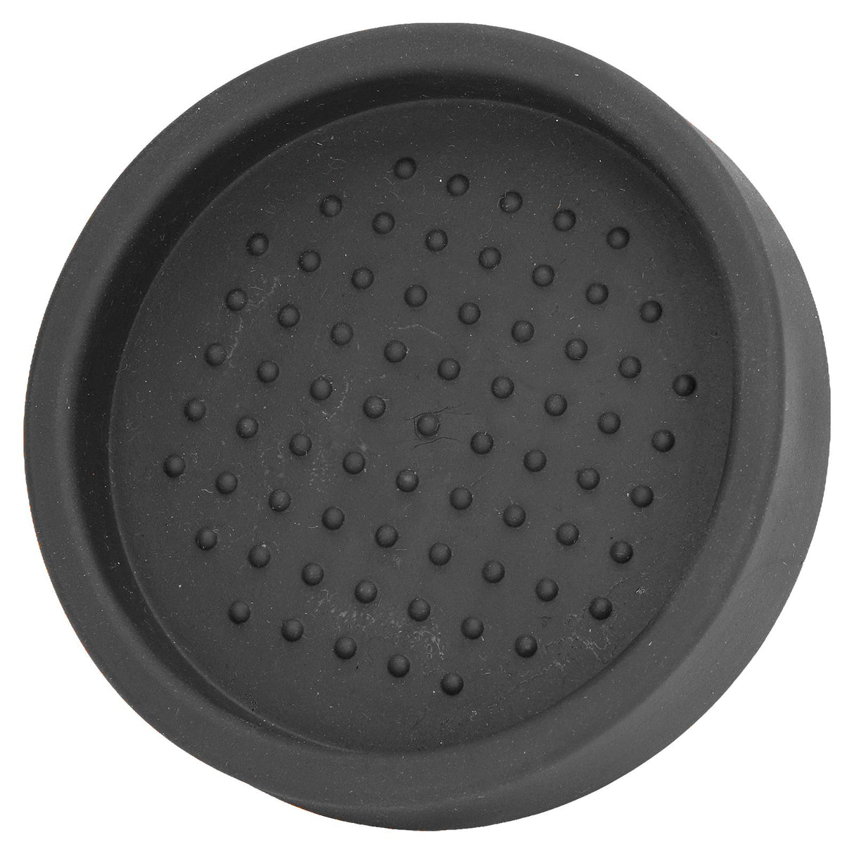 Round Silicone Coffee Tamper Mat Soft Heat Resistant Portable Coffee Tamper Pad for HomeBlack