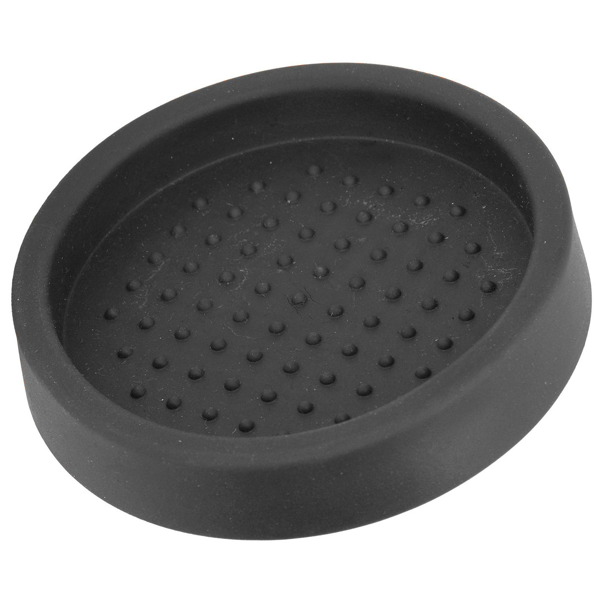 Round Silicone Coffee Tamper Mat Soft Heat Resistant Portable Coffee Tamper Pad for HomeBlack