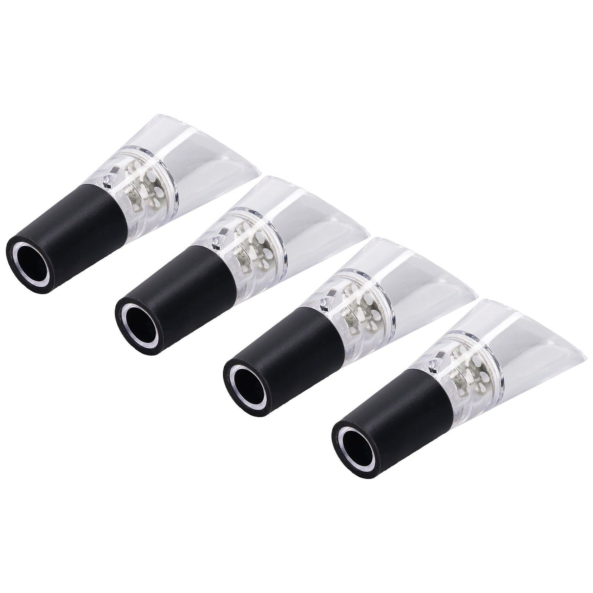 4PCS Wine Aerator Pourer PC Eco Friendly Decanter Spout Bar Accessories for Household PartySilver