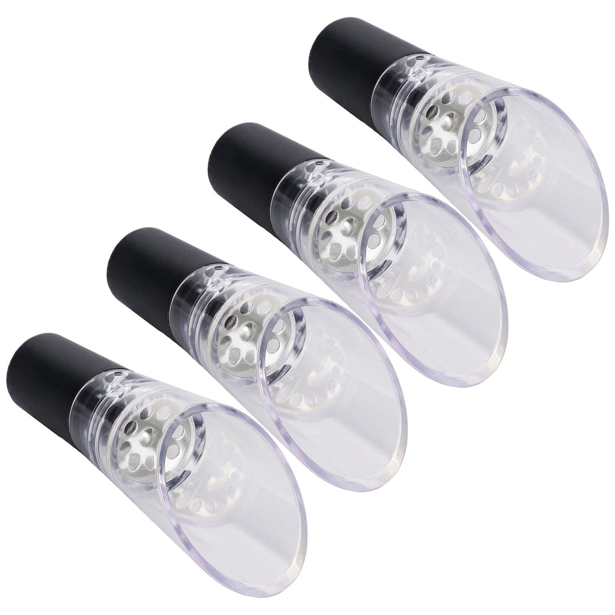 4PCS Wine Aerator Pourer PC Eco Friendly Decanter Spout Bar Accessories for Household PartySilver