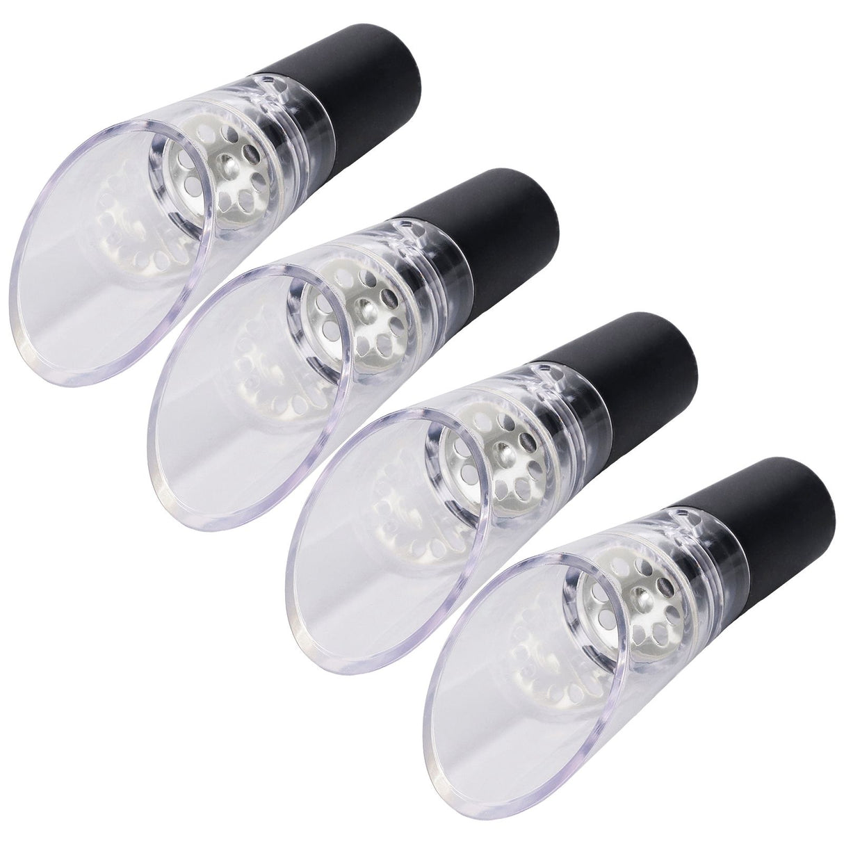 4PCS Wine Aerator Pourer PC Eco Friendly Decanter Spout Bar Accessories for Household PartySilver