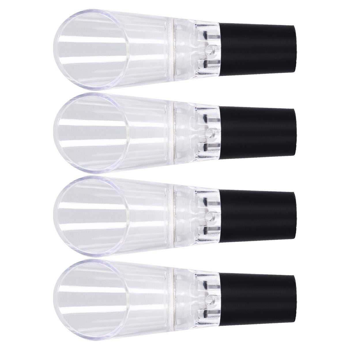 4PCS Wine Aerator Pourer PC Eco Friendly Decanter Spout Bar Accessories for Household PartySilver