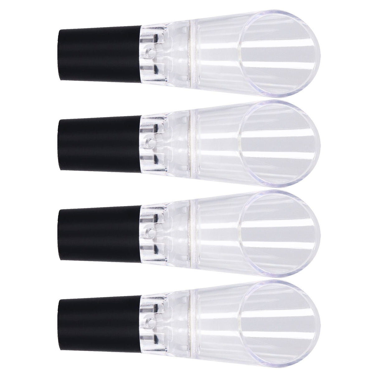 4PCS Wine Aerator Pourer PC Eco Friendly Decanter Spout Bar Accessories for Household PartySilver