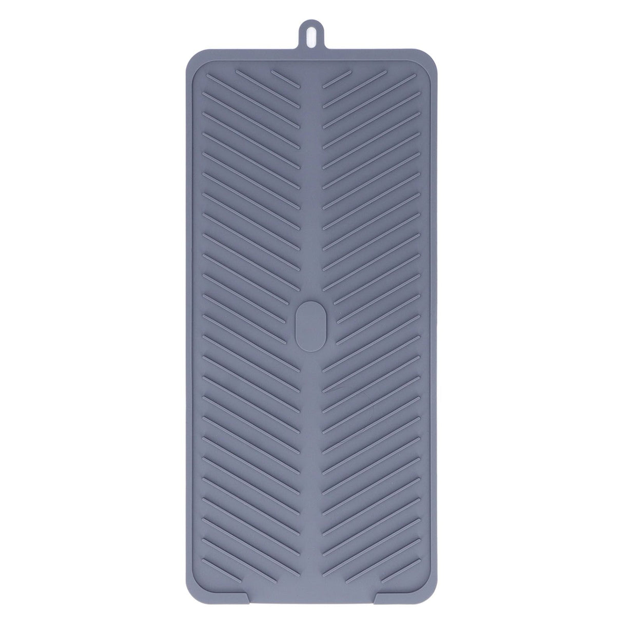 Silicone Dish Drying Mat Food Grade Silicone High Temperature Resistance Grey Dish Drainer Pad for Kitchen
