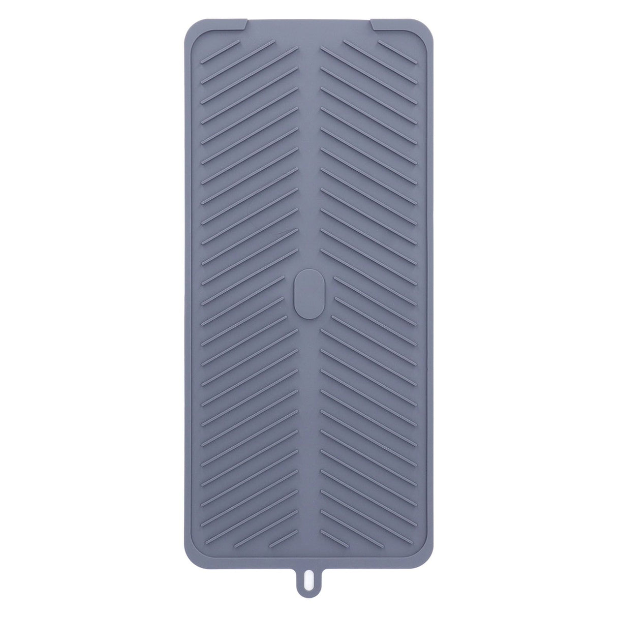 Silicone Dish Drying Mat Food Grade Silicone High Temperature Resistance Grey Dish Drainer Pad for Kitchen