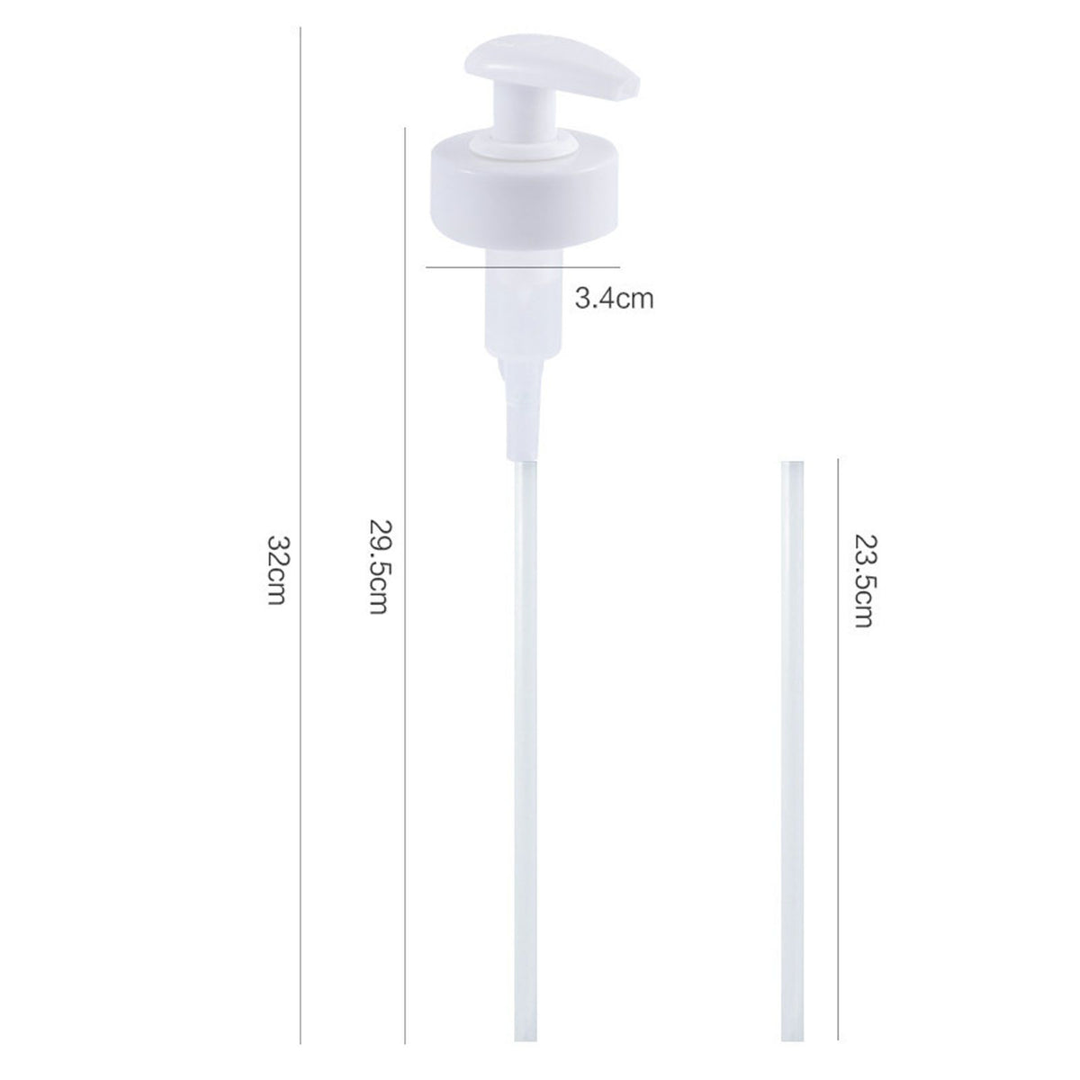 Gallon Pump Dispenser Condiment Bottle Pump Dispenser Plastic Kitchen Supplies for HouseholdWhite Caliber 3.4cm / 1.3in