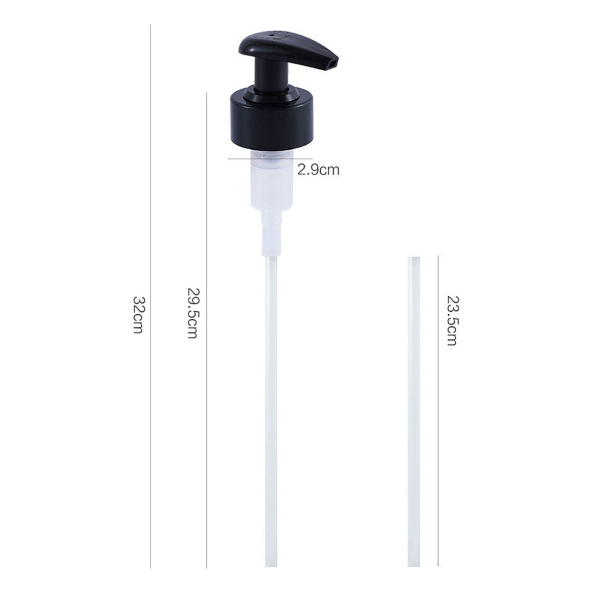 Gallon Pump Dispenser Condiment Bottle Pump Dispenser Plastic Kitchen Supplies for HouseholdBlack Caliber 2.9cm / 1.1in