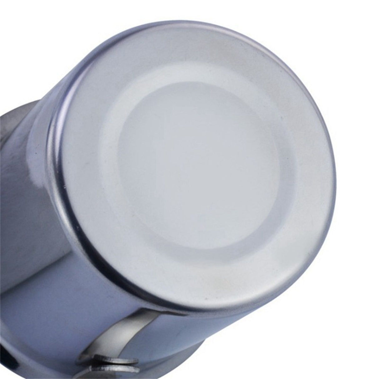 400cc Manual Milk Creamer Frother Double Layer Filter Stainless Steel Heatable Easy Clean with Handle