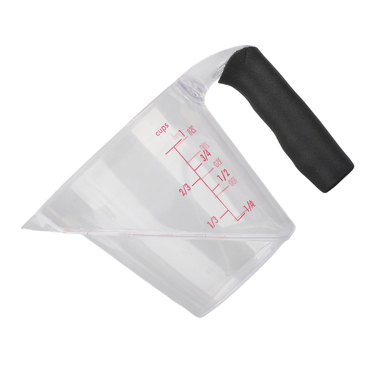 Measuring Cup Heat Resistant Angled Plastic Measuring Mug with Handle for Drinking Baking Cooking Pouring Liquid 250ml