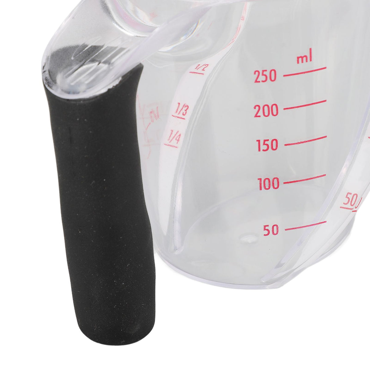 Measuring Cup Heat Resistant Angled Plastic Measuring Mug with Handle for Drinking Baking Cooking Pouring Liquid 250ml