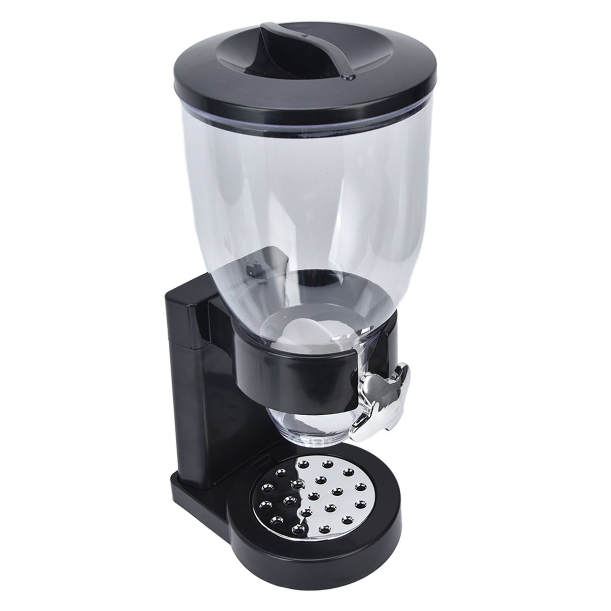 Grain Dispenser 17.5oz Transparent Safe Rice Storage Container with Rubber Base for Grain Rice