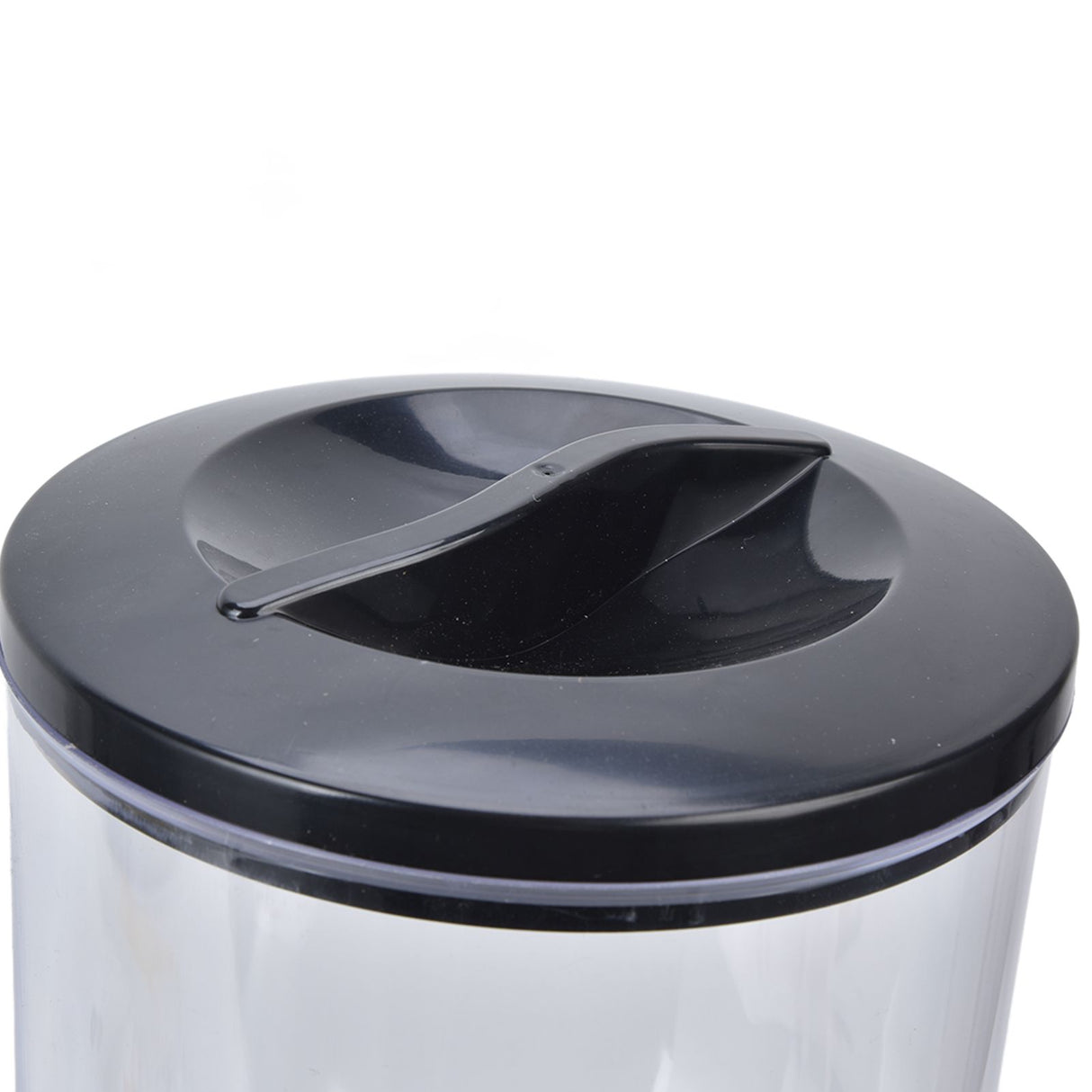 Grain Dispenser 17.5oz Transparent Safe Rice Storage Container with Rubber Base for Grain Rice
