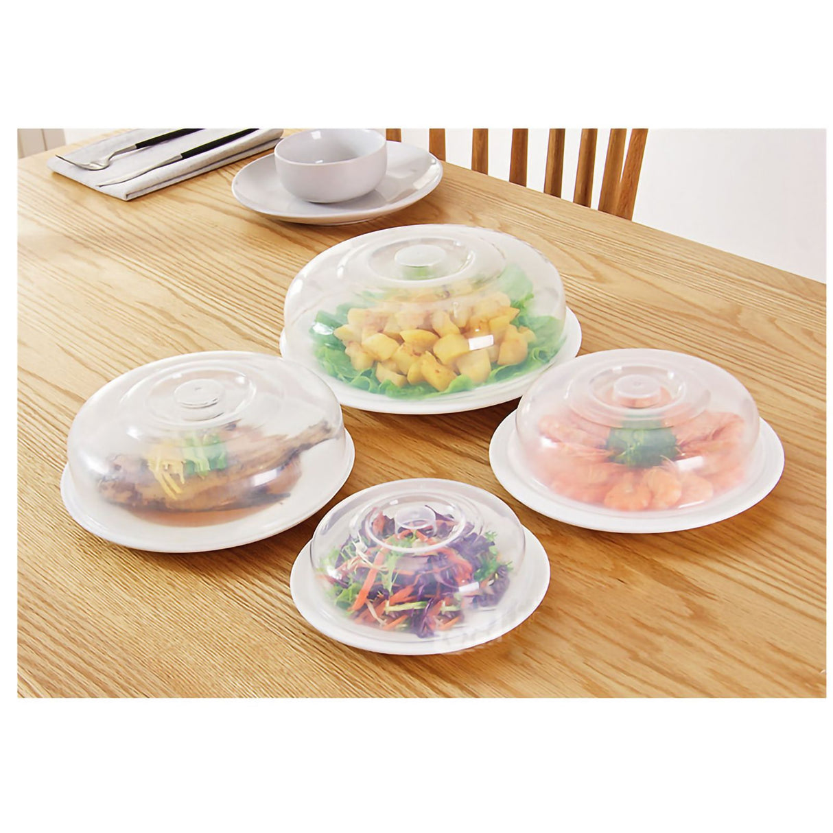 Microwave Cover Transparency PP Material Food Protection Grab Design Safe Healthy Microwave Splatter CoverSmall Size 14cm