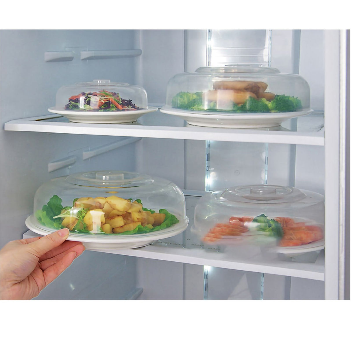 Microwave Cover Transparency PP Material Food Protection Grab Design Safe Healthy Microwave Splatter CoverMedium Size 17cm