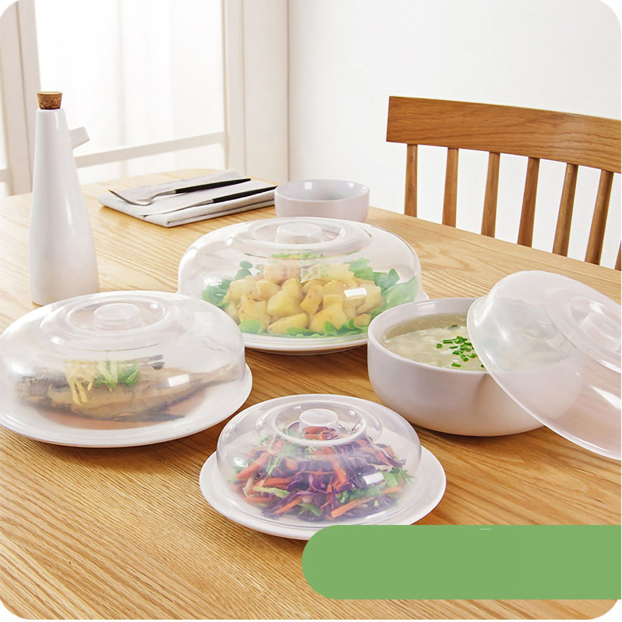 Microwave Cover Transparency PP Material Food Protection Grab Design Safe Healthy Microwave Splatter CoverBig Size 20cm