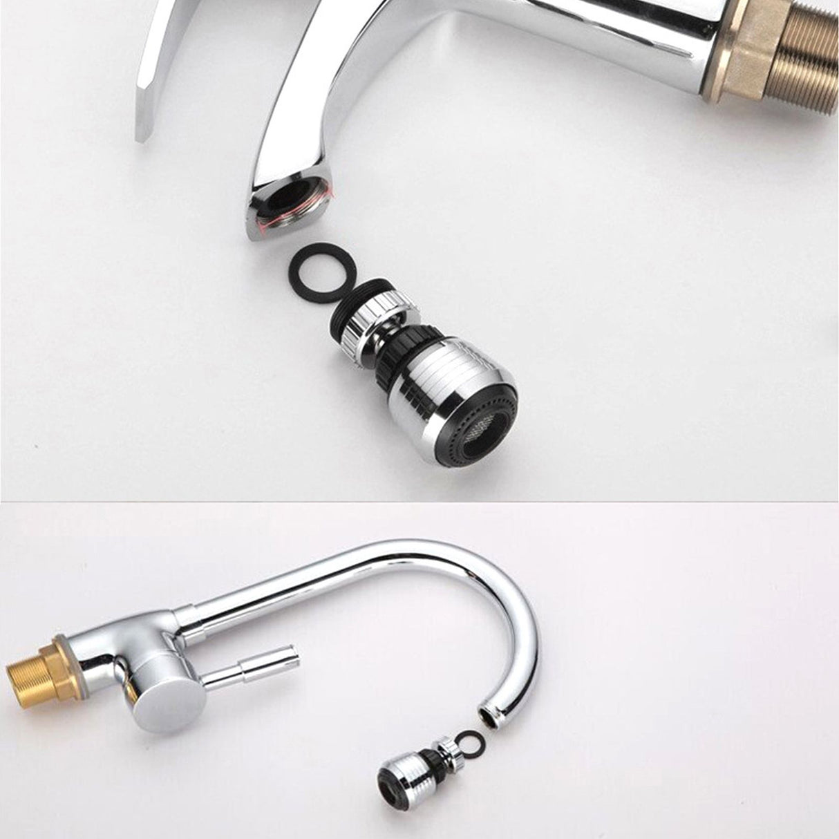 Faucet Aerator Sprinkler Water Bubbler 360° Rotate Kitchen Water Tap Sprayer Filter Nozzle Splashing Proof