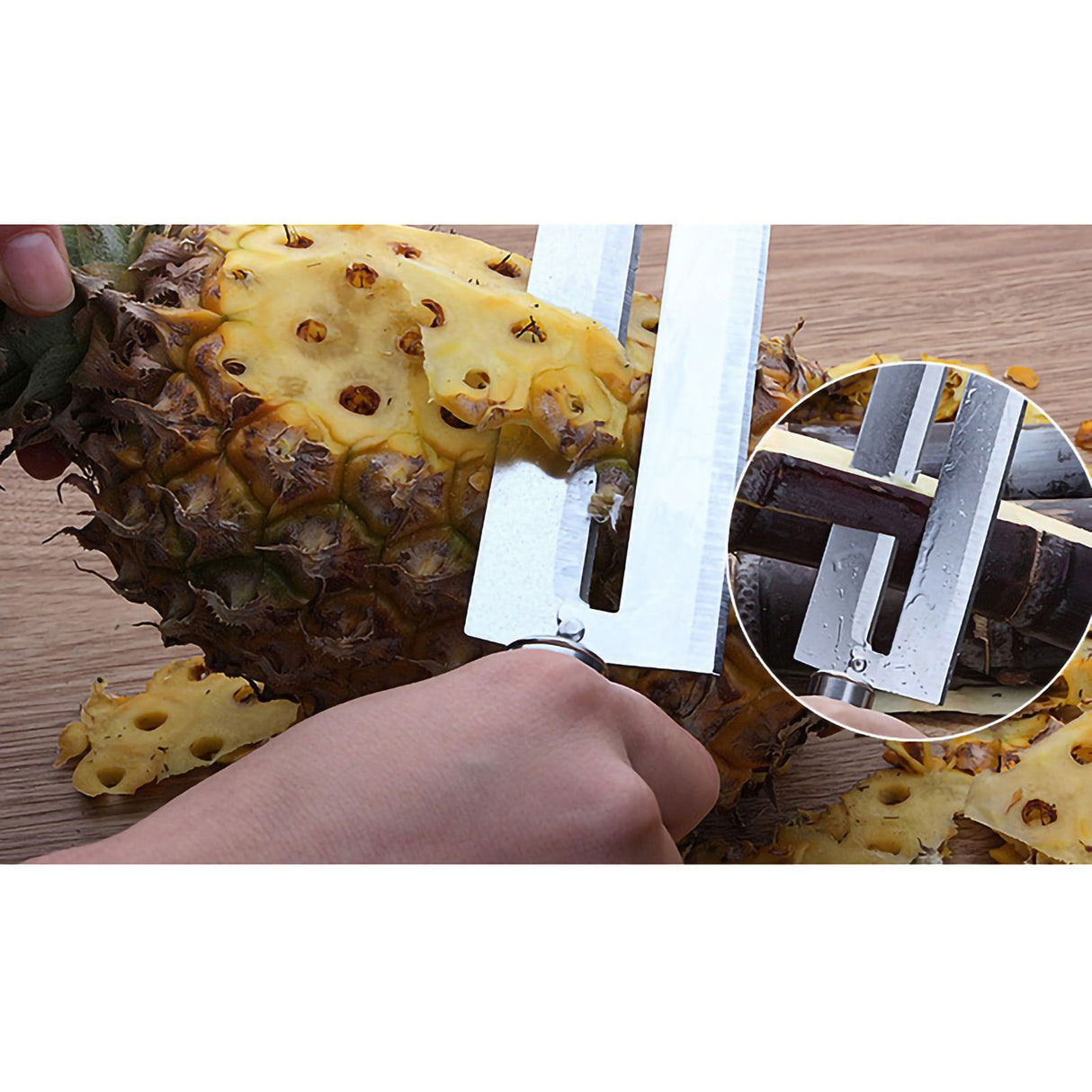 Fruit Peeler Knife Pointed Stainless Steel Vegetables Knife Kitchen Supplies for HouseholdSugarcane Knife