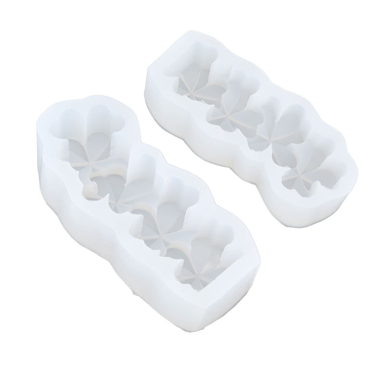 Candle Molds Silicone Easy Demoulding Food Grade Silicone DIY Chocolate Cake Mould for DIY Crafts Home DecorationFour Leaf Clover